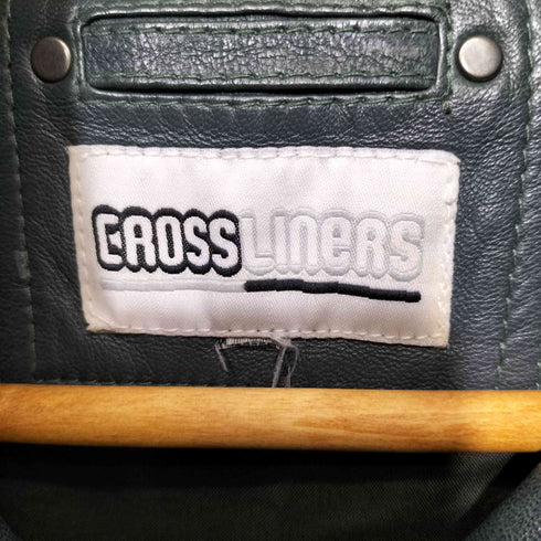 90-00S CROSS LINERS ハイネック ジップアップ レザージャケット メンズ