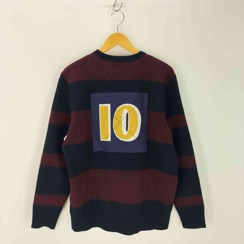 ポロラルフローレン POLO RALPH LAUREN エンブレム ボーダークルーネックニット ナンバリング メンズ JPN:M