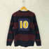ポロラルフローレン POLO RALPH LAUREN エンブレム ボーダークルーネックニット ナンバリング メンズ JPN:M