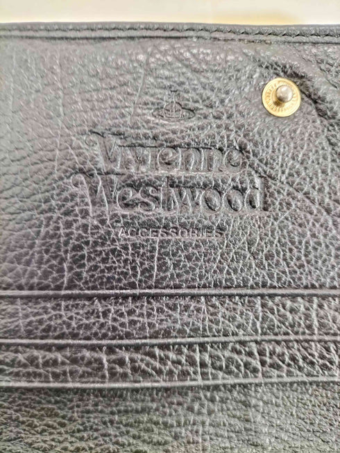 ヴィヴィアンウエストウッド Vivienne Westwood オーブロゴ レザー長財布 レディース