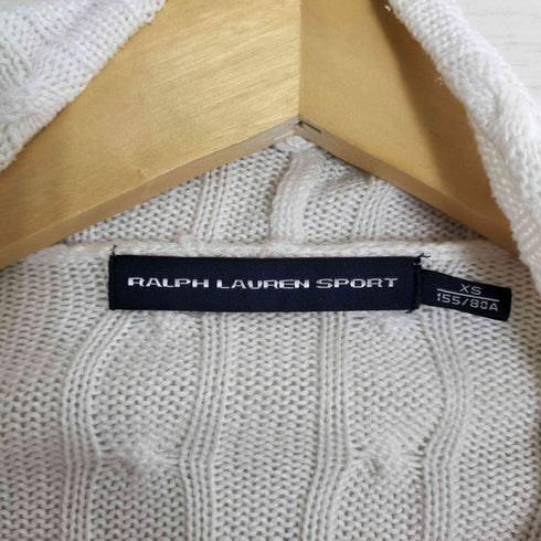 ラルフローレンスポーツ RALPH LAUREN SPORT ケーブル コットン カーディガン レディース import:XS