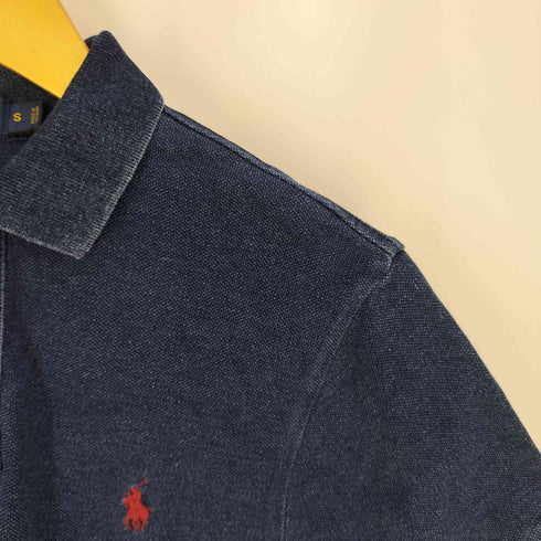 ポロラルフローレン POLO RALPH LAUREN SLIM FIT ポニー刺繍 鹿の子 ポロシャツ メンズ import:S