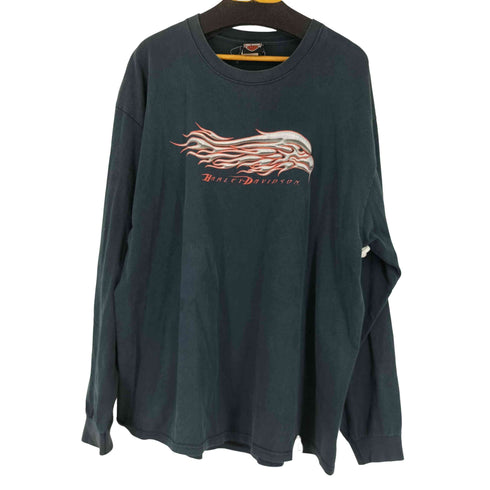 ハーレーダビッドソン HARLEY-DAVIDSON 90S-00S 両面プリント L/S Tシャツ メンズ import:XXL