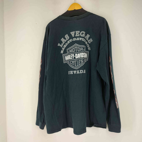 ハーレーダビッドソン HARLEY-DAVIDSON 90S-00S 両面プリント L/S Tシャツ メンズ import:XXL