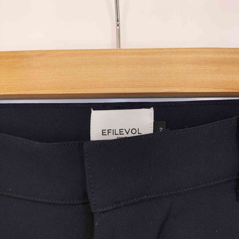エフィレボル .efiLevol ポリ ストレッチ ワイドストレートパンツ メンズ JPN:2