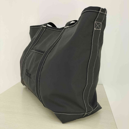 スロン SLON Utility Stitched Black Tote Bag 2WAY トート メンズ