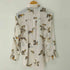 ザラ ZARA 虎柄プリントサテンシャツ レディース import:S