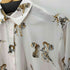 ザラ ZARA 虎柄プリントサテンシャツ レディース import:S