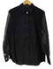 ザラ ZARA コントラストオーガンザ シャツ レディース import:XS