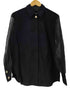ザラ ZARA コントラストオーガンザ シャツ レディース import:XS