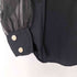 ザラ ZARA コントラストオーガンザ シャツ レディース import:XS