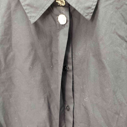 ザラ ZARA コントラストオーガンザ シャツ レディース import:XS