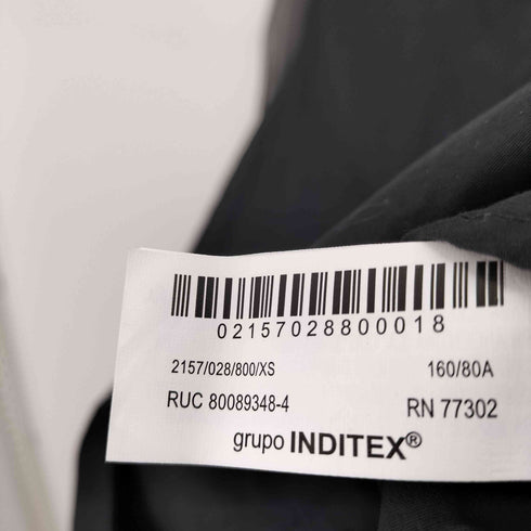 ザラ ZARA コントラストオーガンザ シャツ レディース import:XS