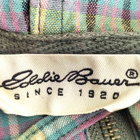 エディーバウアー Eddie Bauer 90s マドラスチェック コットンアノラック メンズ import:M