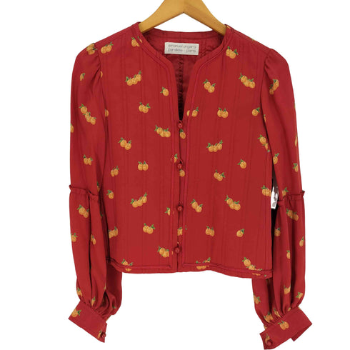 EMANUEL UNGARO PARALLELE PARIS フルーツ柄 パデッド シルク ジャケット レディース 7