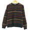 エディーバウアー Eddie Bauer AKA 90s 香港製 マルチボーダーウールニット メンズ import:L