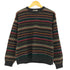 エディーバウアー Eddie Bauer AKA 90s 香港製 マルチボーダーウールニット メンズ import:L