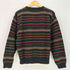 エディーバウアー Eddie Bauer AKA 90s 香港製 マルチボーダーウールニット メンズ import:L