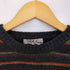 エディーバウアー Eddie Bauer AKA 90s 香港製 マルチボーダーウールニット メンズ import:L