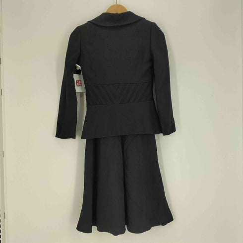 ハナエモリ HANAE MORI BOUTIQUE レース 切替 3B ジャケット バック ジップアップ レース ブラウス スカート 3P セットアップ レディース 7