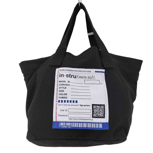 ミハラヤスヒロ MIHARA YASUHIRO in・stru Big Name Tote Bag メンズ