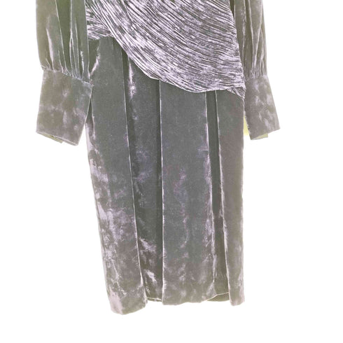 ハナエモリ HANAE MORI 畝切替 ベルベット ワンピース レディース JPN:38