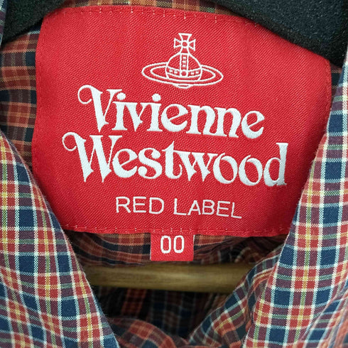 ヴィヴィアンウエストウッドレッドレーベル Vivienne Westwood RED LABEL チェックシャツワンピース レディース JPN:M