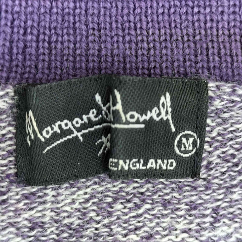 マーガレットハウエル MARGARET HOWELL OLD 旧タグ メランジ スキッパーウールニット レディース import:M