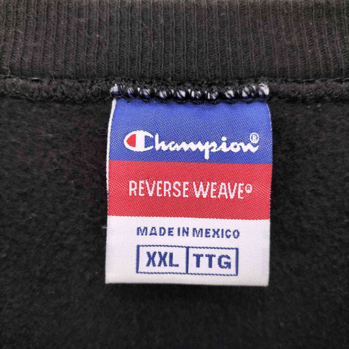チャンピオン Champion 90-00S メキシコ製 3色タグ REVERSE WEAVE 目無し クルーネック スウェット メンズ import:XXL