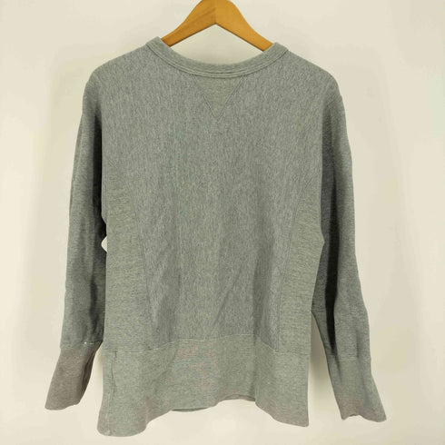 OLD AMERICAN ATHLETICS HEAVY WEIGHT PURE COTTON 両Vガゼット クルーネック スウェット 長リブ メンズ import:S