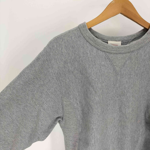 OLD AMERICAN ATHLETICS HEAVY WEIGHT PURE COTTON 両Vガゼット クルーネック スウェット 長リブ メンズ import:S