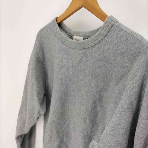 OLD AMERICAN ATHLETICS HEAVY WEIGHT PURE COTTON 両Vガゼット クルーネック スウェット 長リブ メンズ import:S
