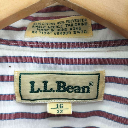 エルエルビーン L.L.Bean 70-80S ストライプ ボタンダウン L/S シャツ メンズ 16/32