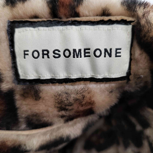 フォーサムワン FORSOMEONE シープレザーフライトキャップ メンズ FREE