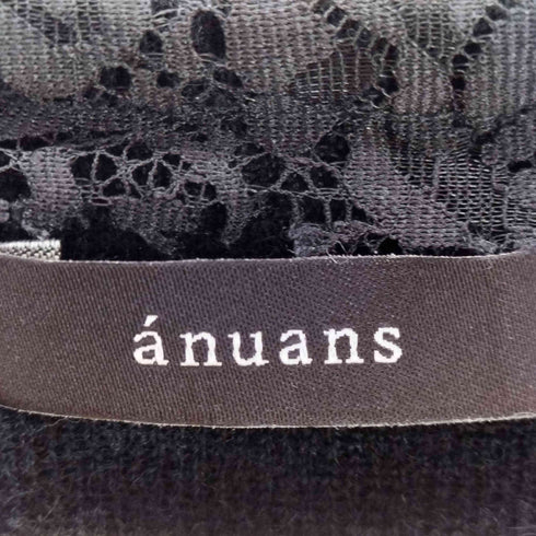 アニュアンス anuans イラッシュレーストリミングニット レディース