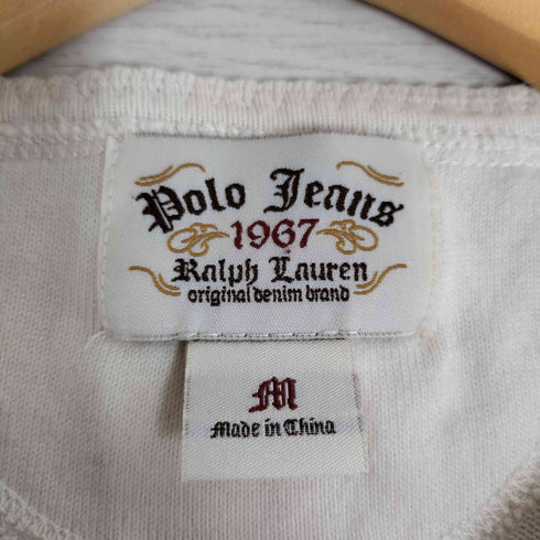 ポロジーンズカンパニーラルフローレン POLO JEANS COMPANY RALPH LAUREN ハーフボタン コットンニット レディース import:M