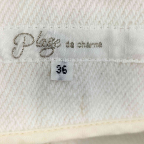 プラージュ plage de charme ダメージ加工 ワイドパンツ レディース 36