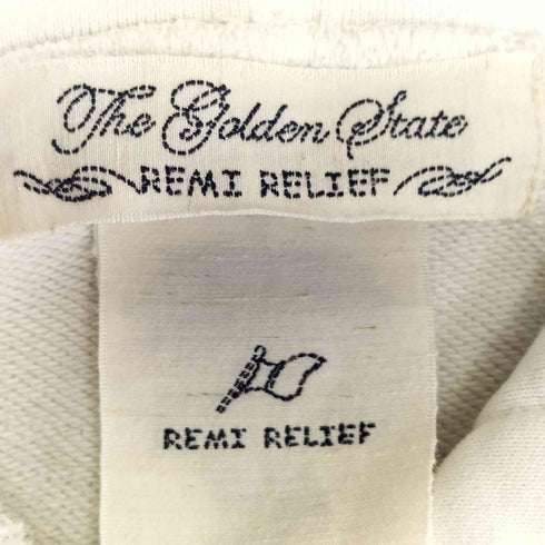 レミレリーフ REMI RELIEF ダメージ加工 ジップパーカー メンズ JPN:M