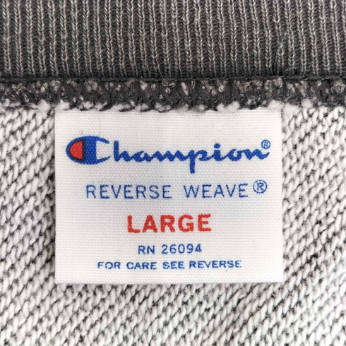 チャンピオン Champion スミ黒 リバースウィーブ クルーネック スウェット メンズ JPN:L
