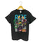 アメコミモチーフ バンドプリントTシャツ バンT メンズ JPN:M