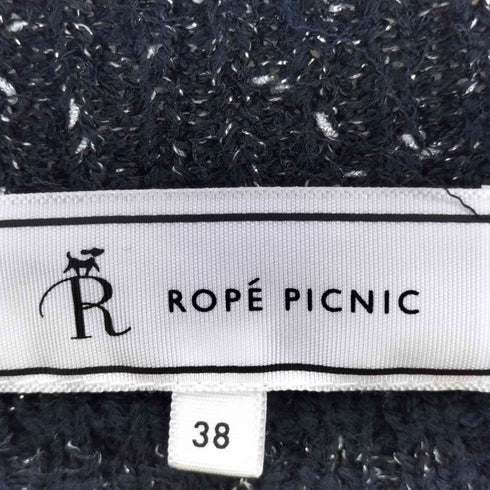 ロペピクニック Rope Picnic ラメ混ツイード ニットカーディガン レディース JPN:38