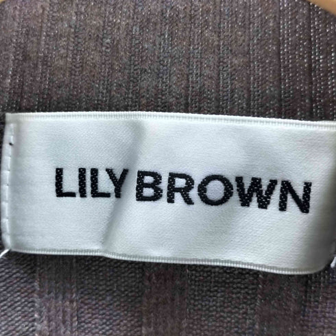 リリーブラウン Lily Brown リブニットトップス レディース ONE SIZE