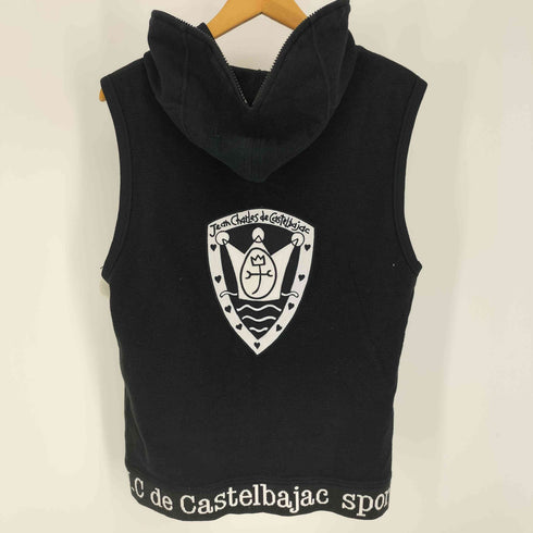 カステルバジャック CASTELBAJAC 両面 刺繍 フルジップ ノースリーブ パーカー Y2K レディース 4