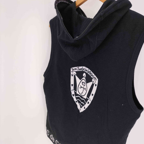 カステルバジャック CASTELBAJAC 両面 刺繍 フルジップ ノースリーブ パーカー Y2K レディース 4