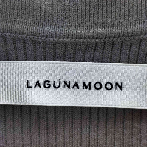 ラグナムーン LAGUNAMOON シャツカラーカフスニットワンピース レディース JPN:M