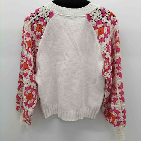 ザラ ZARA CROCHET CHENILLE SWEATSHIRT レディース import:M