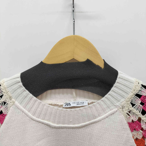 ザラ ZARA CROCHET CHENILLE SWEATSHIRT レディース import:M