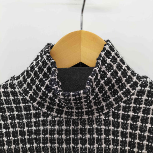 ザラ ZARA ギンガムニット ドレスワンピース レディース import:M