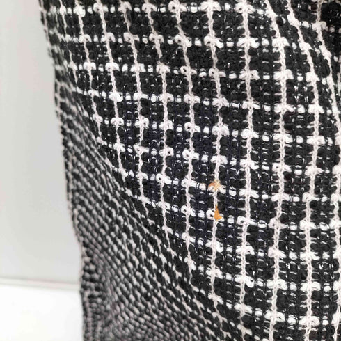 ザラ ZARA ギンガムニット ドレスワンピース レディース import:M