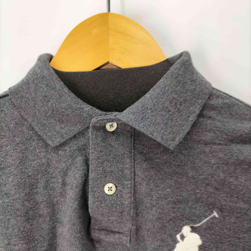 ポロバイラルフローレン Polo by RALPH LAUREN CUSTOM FIT ビッグポニー刺繍 袖ナンバリングポロシャツ レディース import:XS